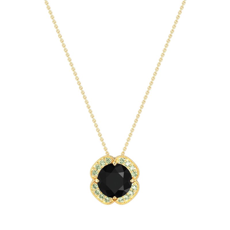 Antique Flower Halo Necklace