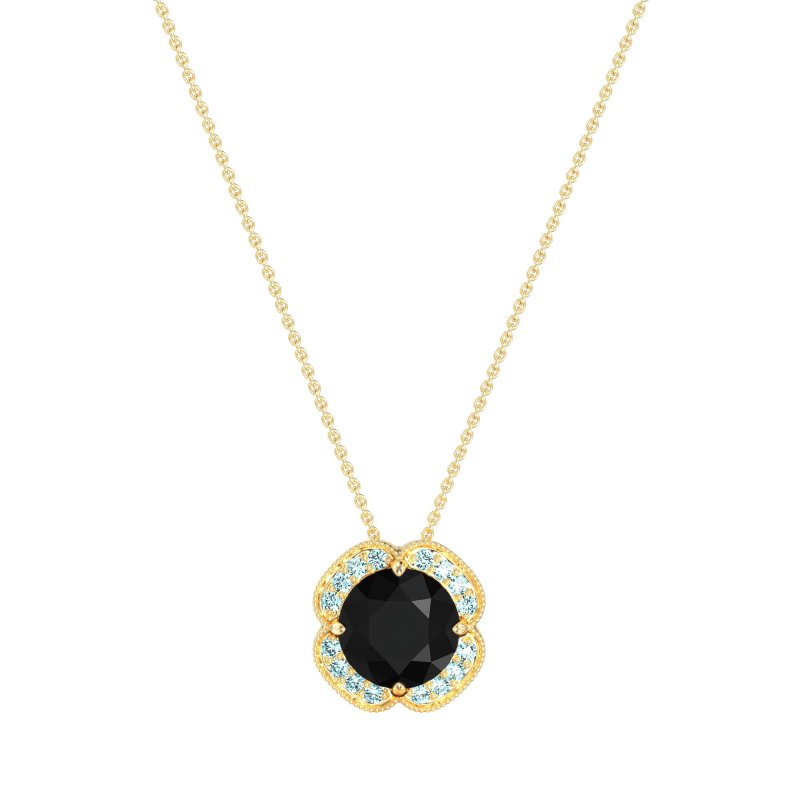 Antique Flower Halo Necklace
