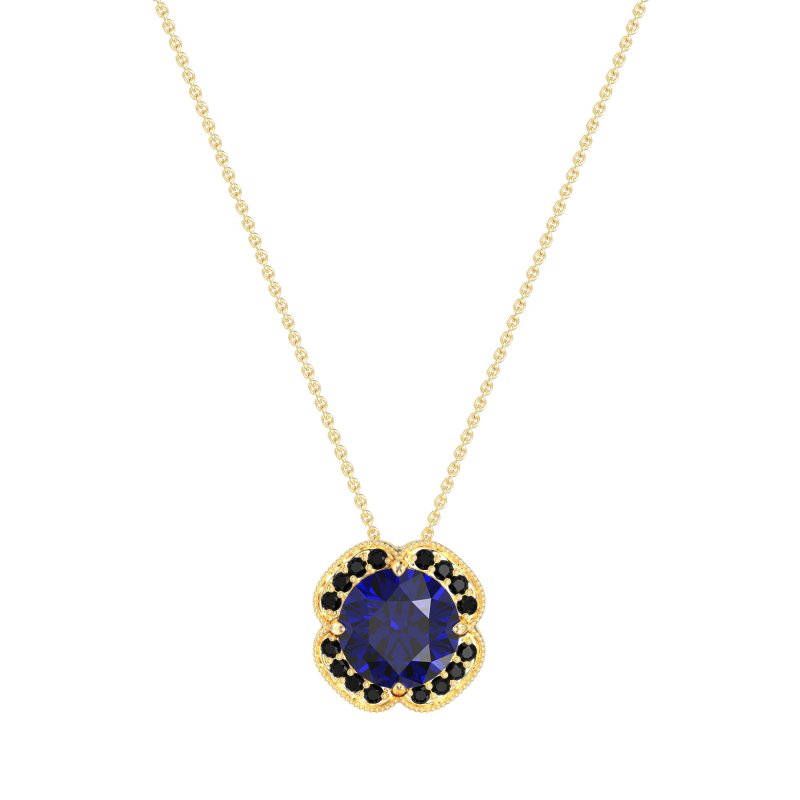 Antique Flower Halo Necklace