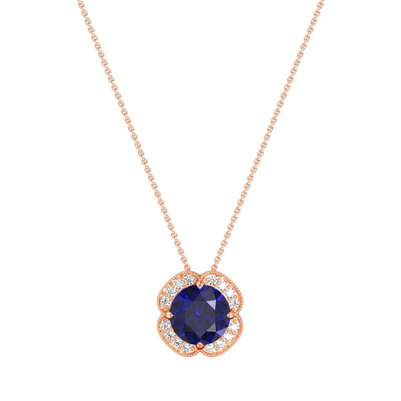 Antique Flower Halo Necklace