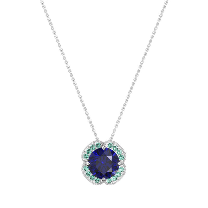 Antique Flower Halo Necklace