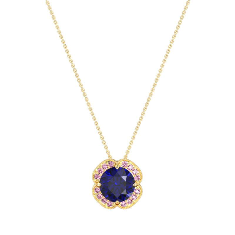 Antique Flower Halo Necklace