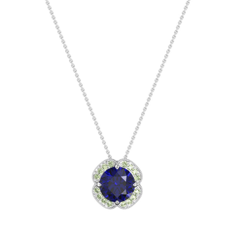 Antique Flower Halo Necklace