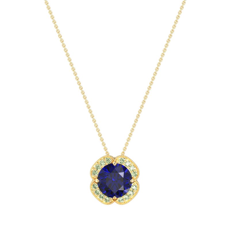Antique Flower Halo Necklace