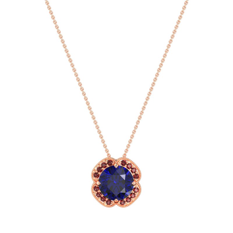 Antique Flower Halo Necklace