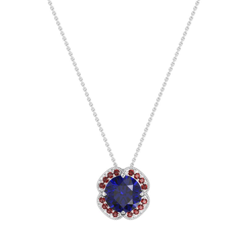 Antique Flower Halo Necklace