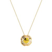 Antique Flower Halo Necklace