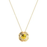 Antique Flower Halo Necklace
