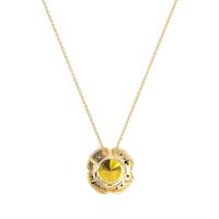 Antique Flower Halo Necklace