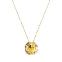 Antique Flower Halo Necklace