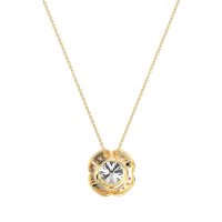 Antique Flower Halo Necklace