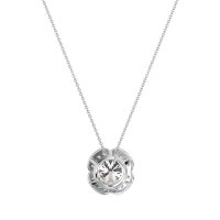 Antique Flower Halo Necklace