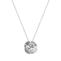 Antique Flower Halo Necklace