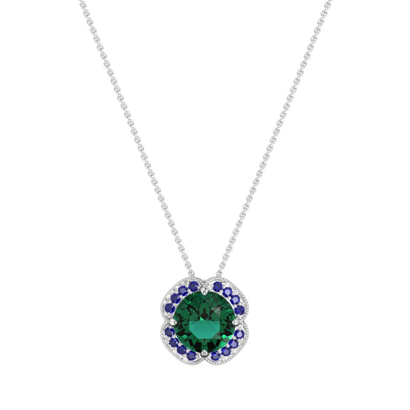 Antique Flower Halo Necklace