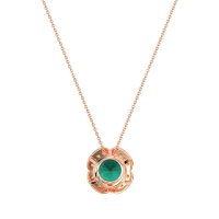 Antique Flower Halo Necklace