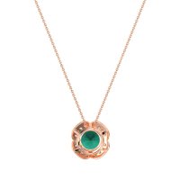 Antique Flower Halo Necklace