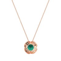 Antique Flower Halo Necklace