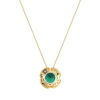 Antique Flower Halo Necklace