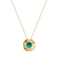 Antique Flower Halo Necklace