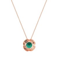 Antique Flower Halo Necklace