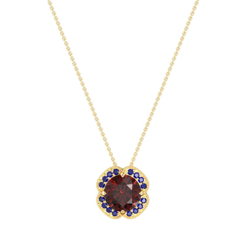 Antique Flower Halo Necklace