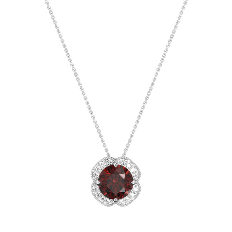 Antique Flower Halo Necklace