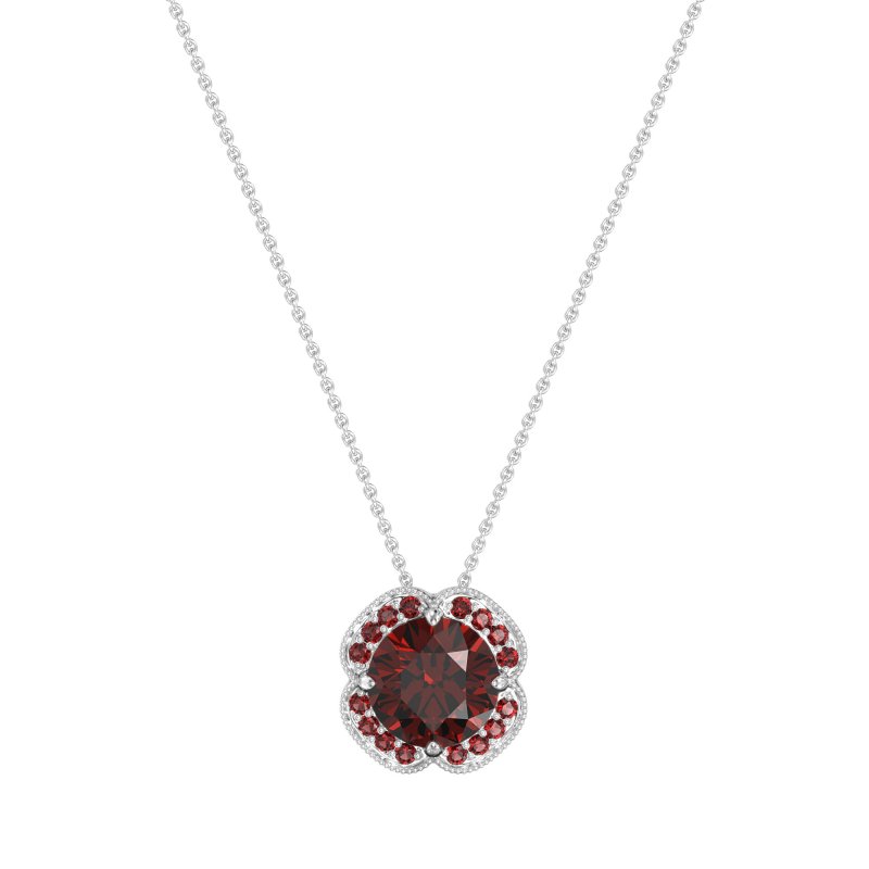 Antique Flower Halo Necklace