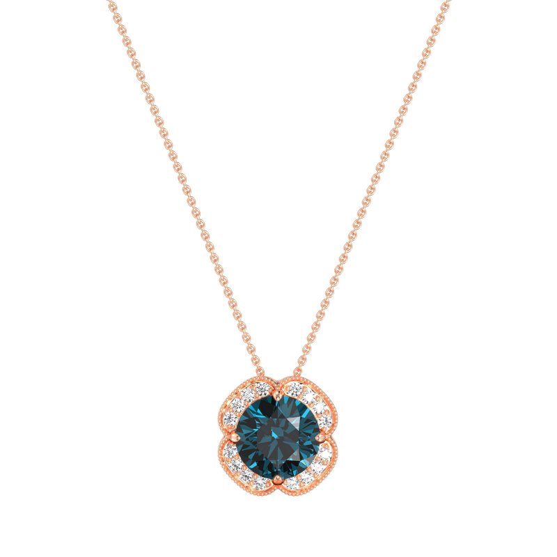 Antique Flower Halo Necklace