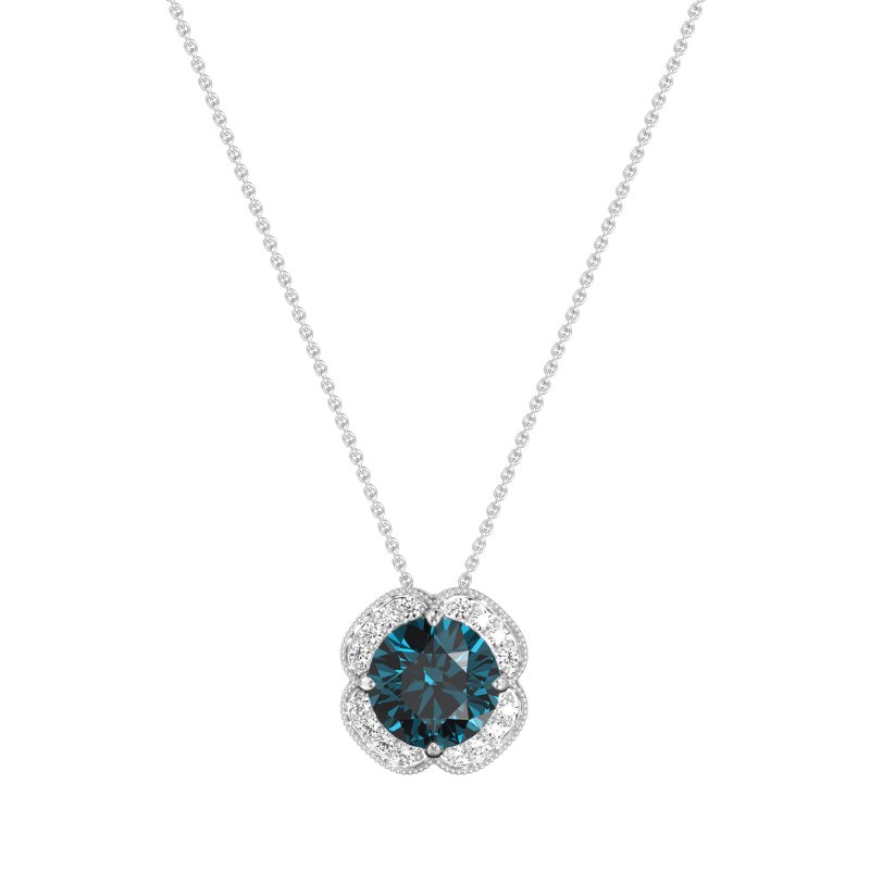 Antique Flower Halo Necklace