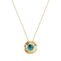 Antique Flower Halo Necklace
