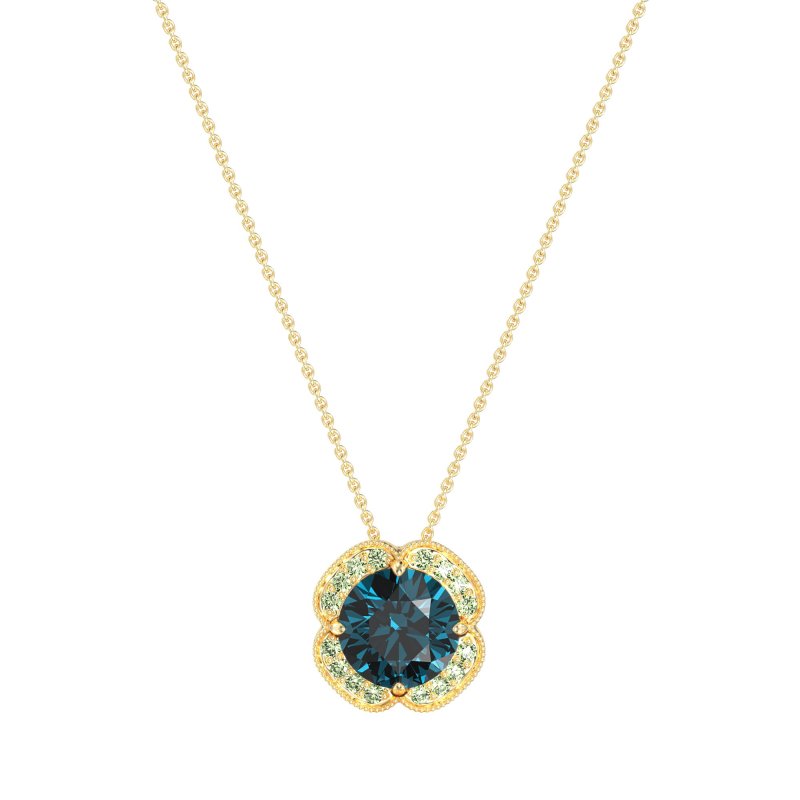 Antique Flower Halo Necklace