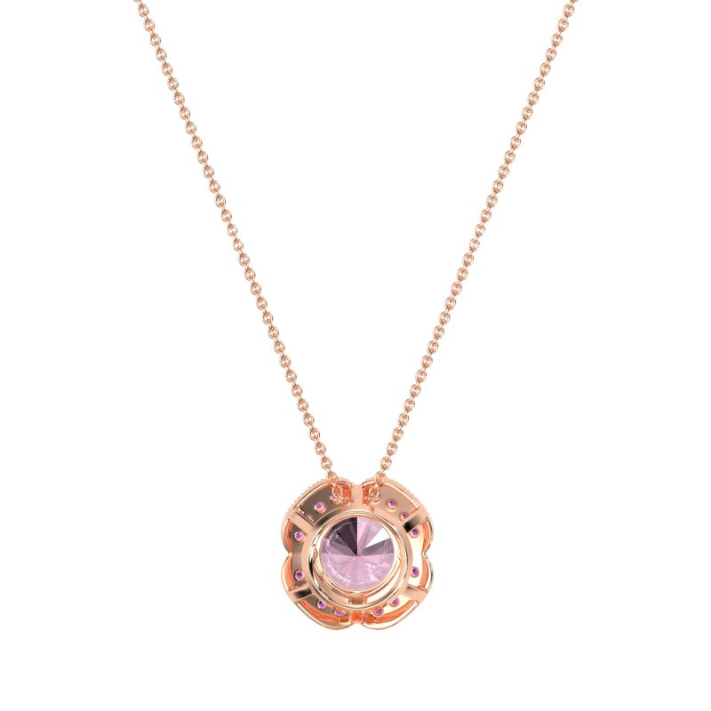 Antique Flower Halo Necklace