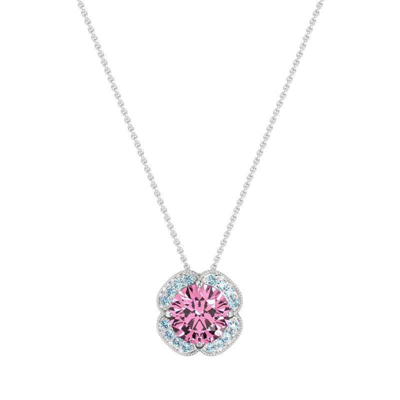 Antique Flower Halo Necklace