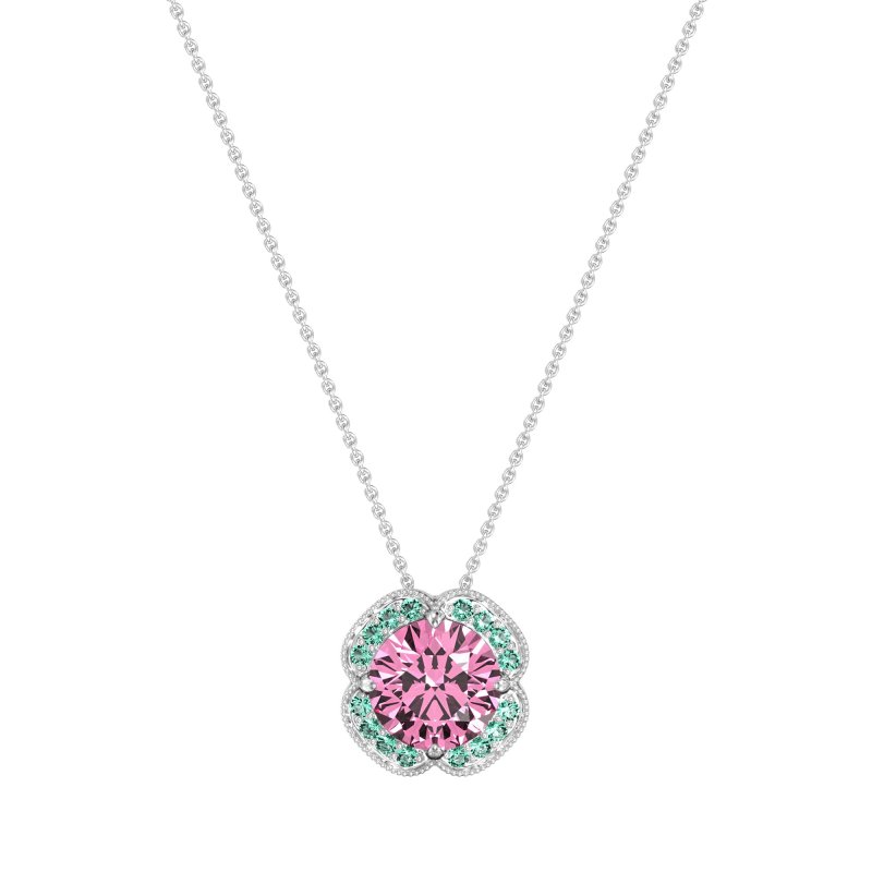 Antique Flower Halo Necklace