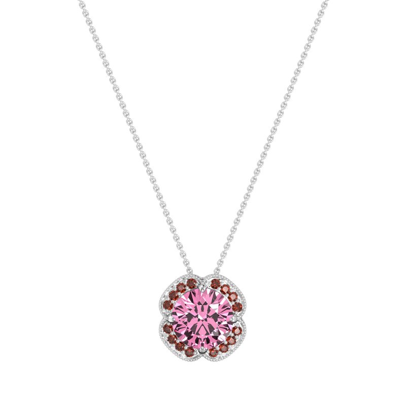 Antique Flower Halo Necklace