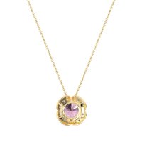 Antique Flower Halo Necklace
