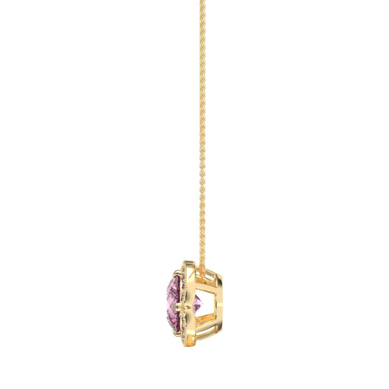 Antique Flower Halo Necklace
