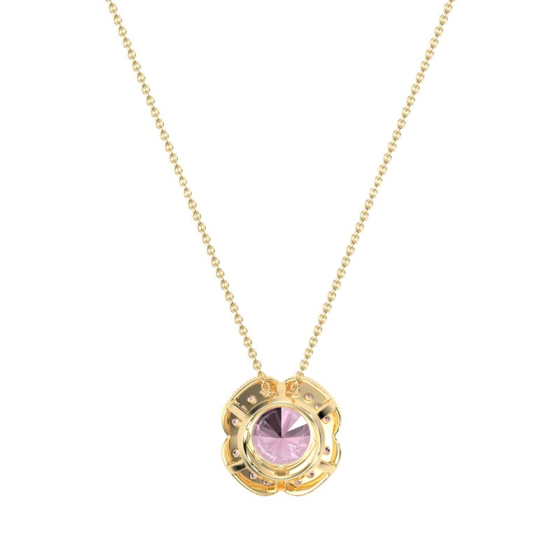 Antique Flower Halo Necklace
