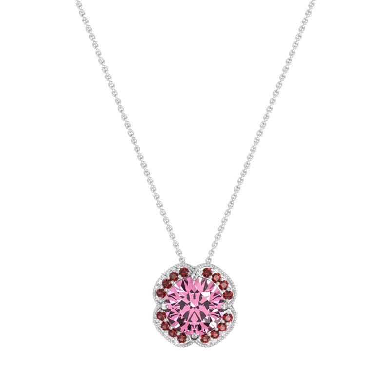 Antique Flower Halo Necklace