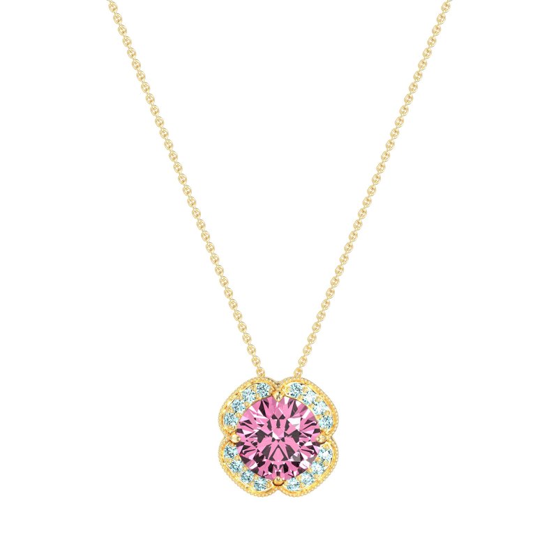 Antique Flower Halo Necklace