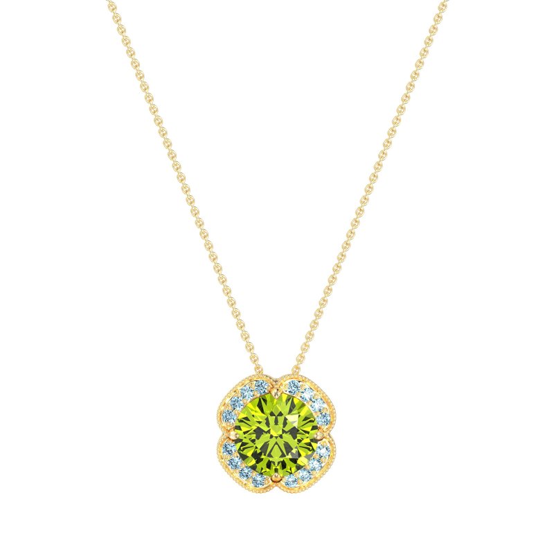 Antique Flower Halo Necklace