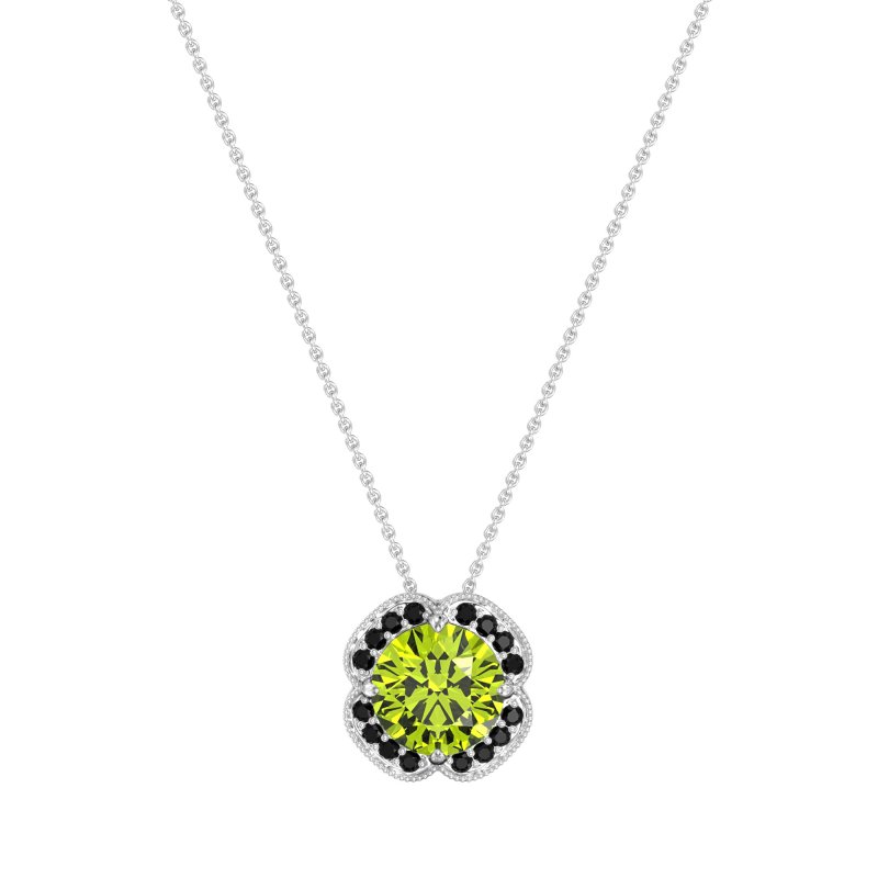 Antique Flower Halo Necklace