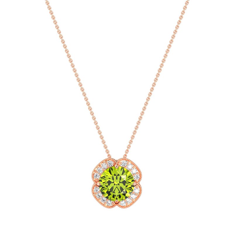 Antique Flower Halo Necklace