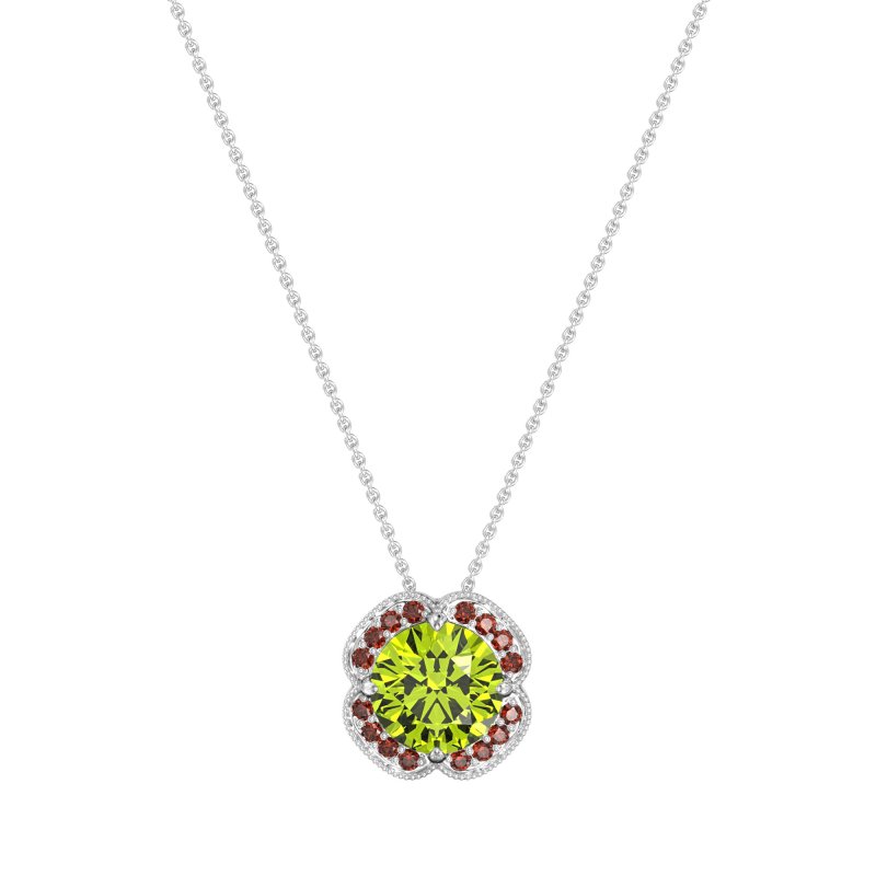 Antique Flower Halo Necklace