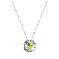 Antique Flower Halo Necklace