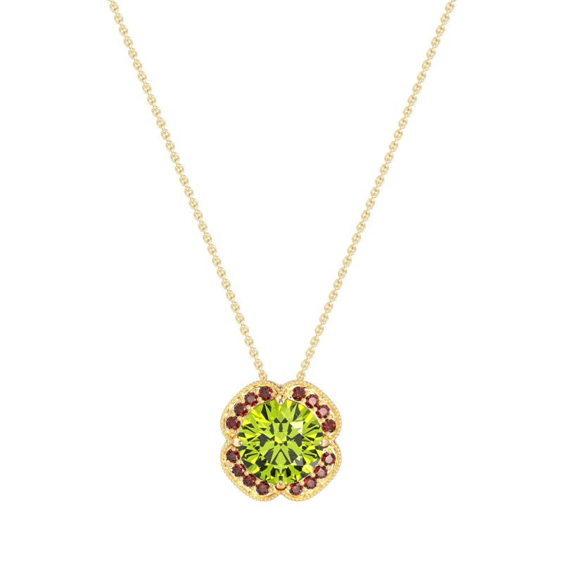 Antique Flower Halo Necklace