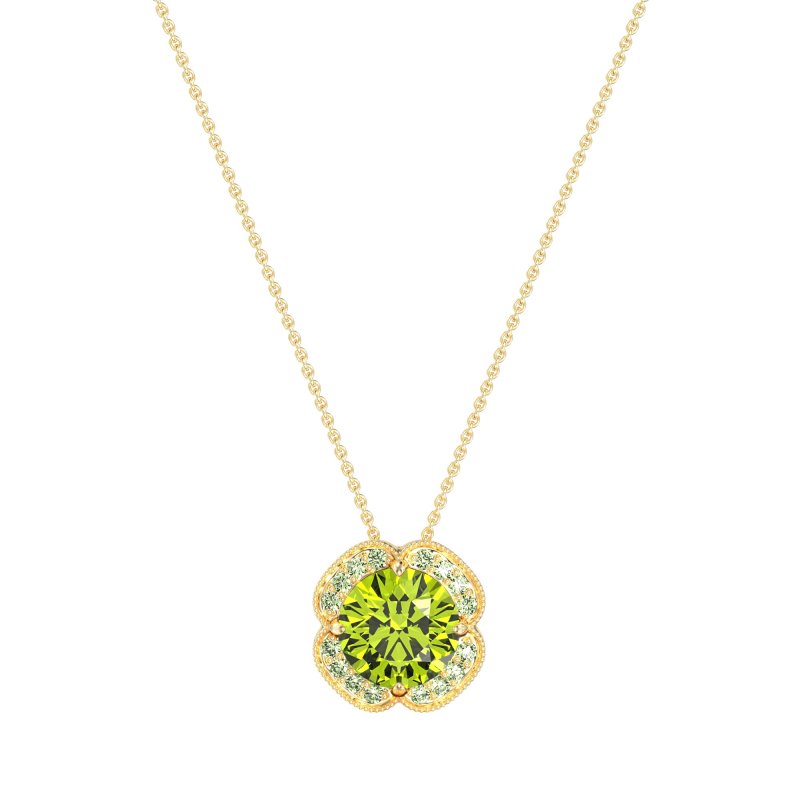 Antique Flower Halo Necklace