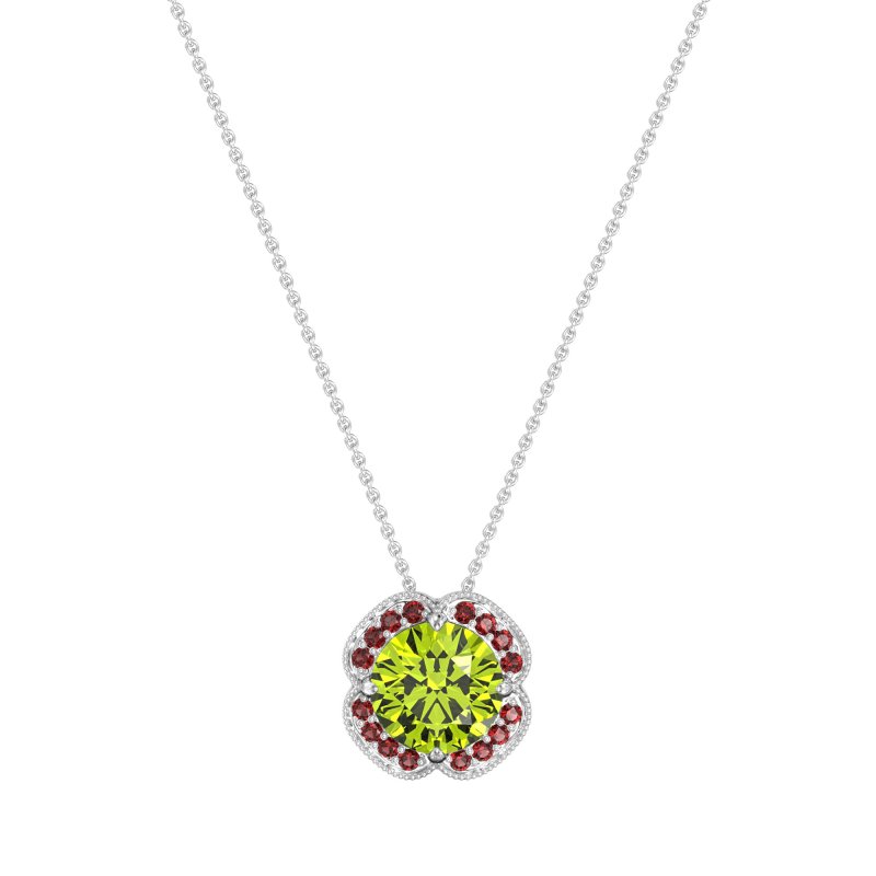 Antique Flower Halo Necklace