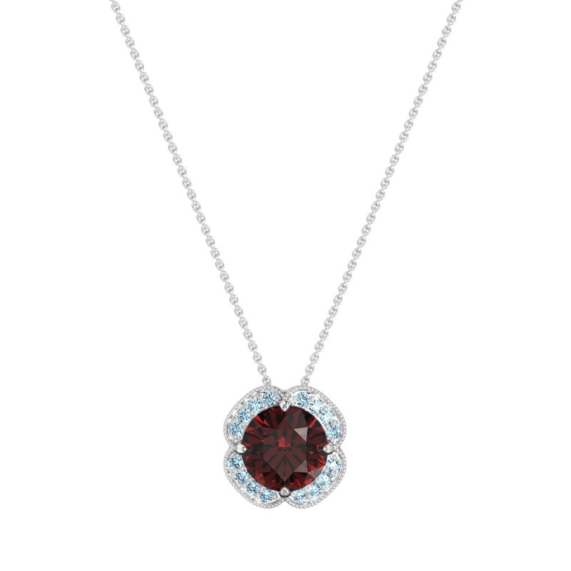Antique Flower Halo Necklace