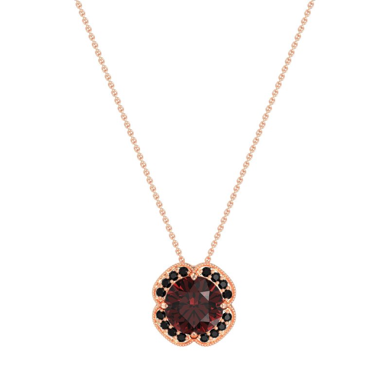 Antique Flower Halo Necklace